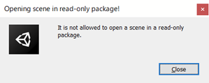 Opening scene in readonly package